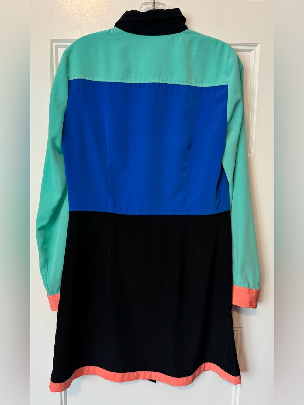 I ❤️ Ronson Colorblock Button Front Tunic Dress M - Picture 7 of 7
